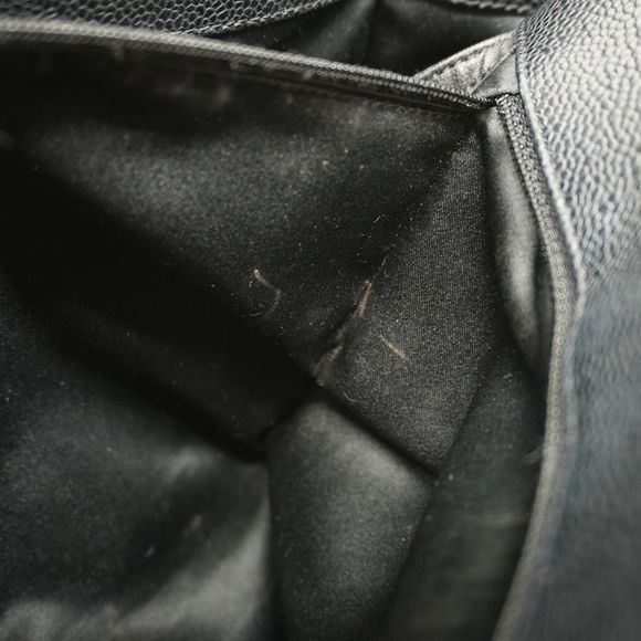 Chanel Shoulder Bag Matelasse Caviar Skin Black Silver Hardware Women - Picture 8 of 10